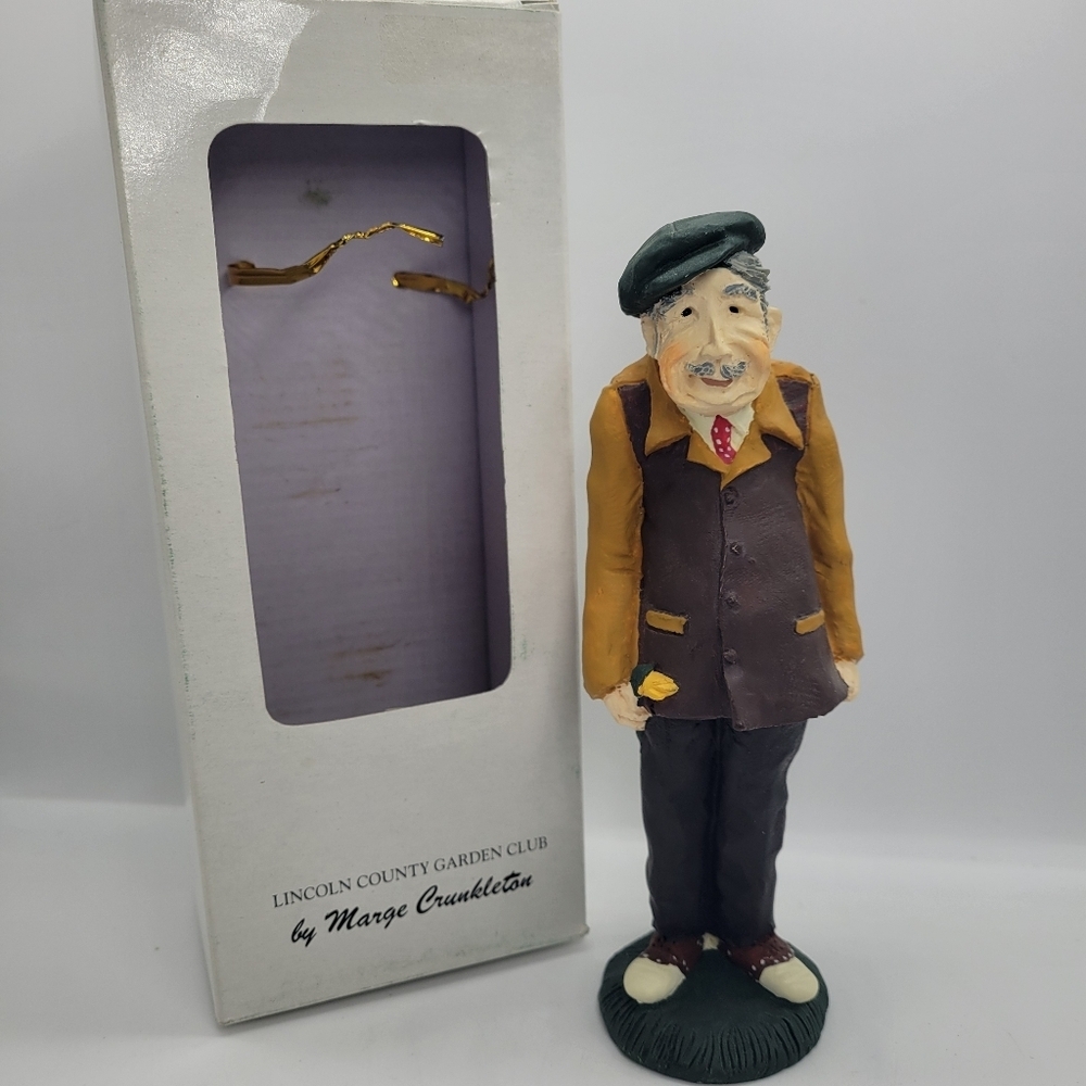 Vintage in Box 1993 Hanford's Crunkleton “Anthony” IV 7" Figurine "Garden Party”